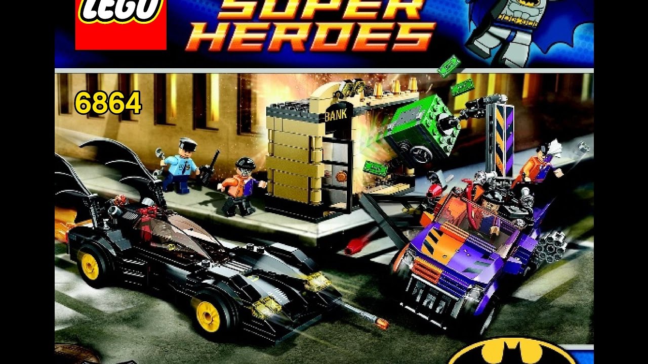 LEGO Batman LEGO Super Heroes Batmobile and The Two-Face Chase 6864 Instructions DIY Book 1