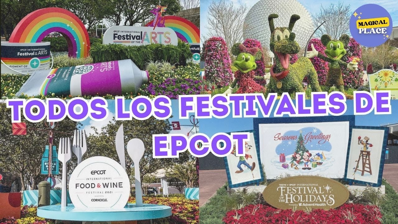 🌸🍷 TODO sobre los 4 Festivales de EPCOT 🎨🎄: ¿Cuál es el Mejor para Tu Viaje? ✨