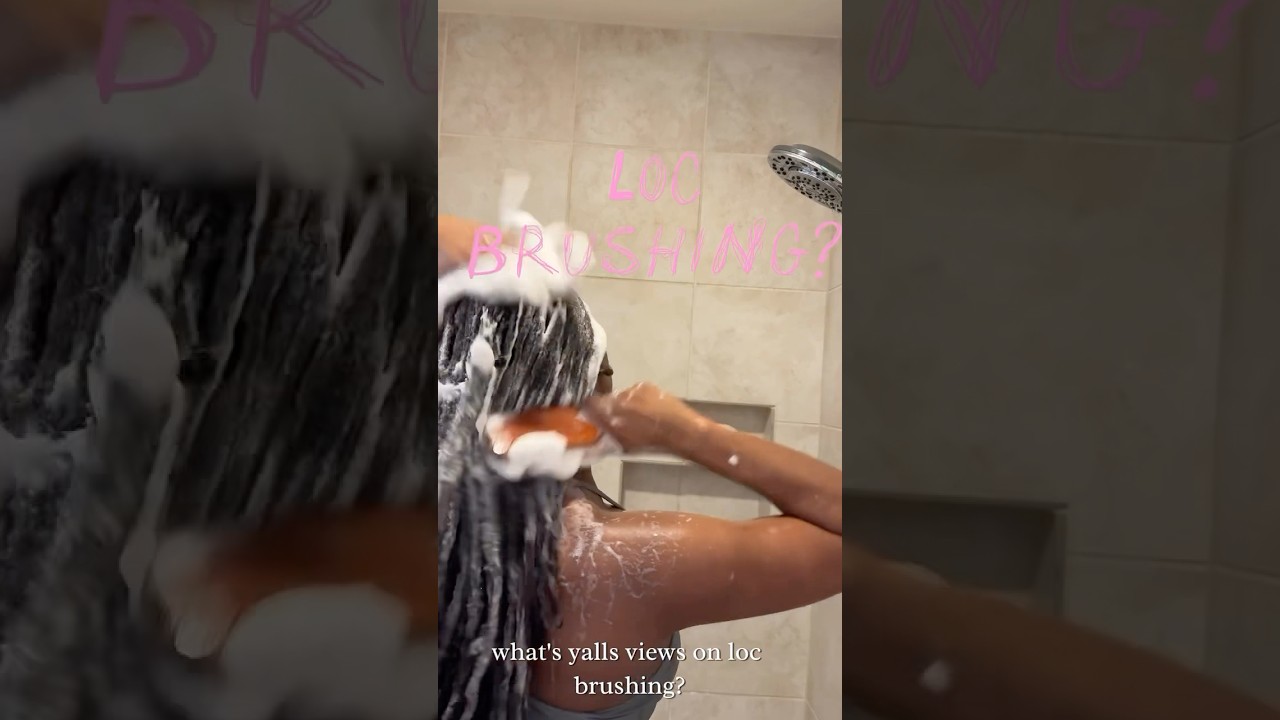 Brushing your locs on wash day🧼🫧????