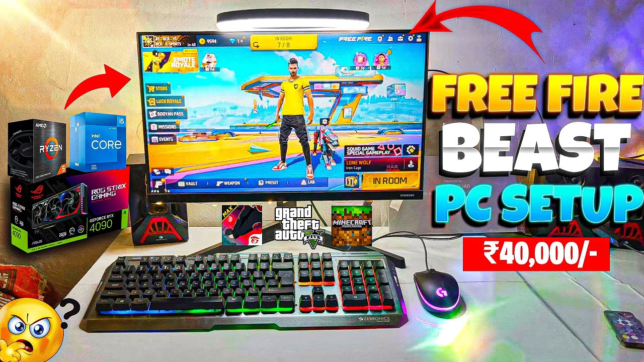 Free Fire PC 🖥️ Gameplay🔥 | Ryzen 5 5500G and RX 7600