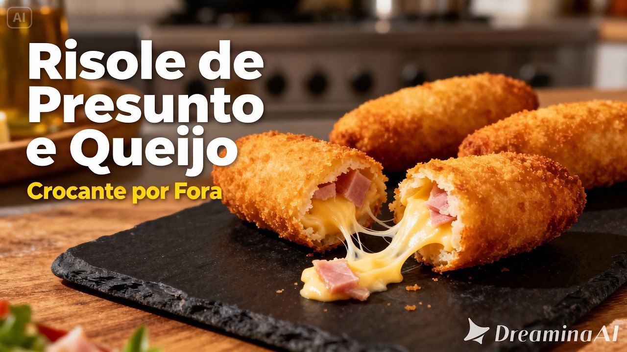 Risole de Presunto e Queijo que NÃO ESTOURA e Fica SEQUINHO! 🥟
