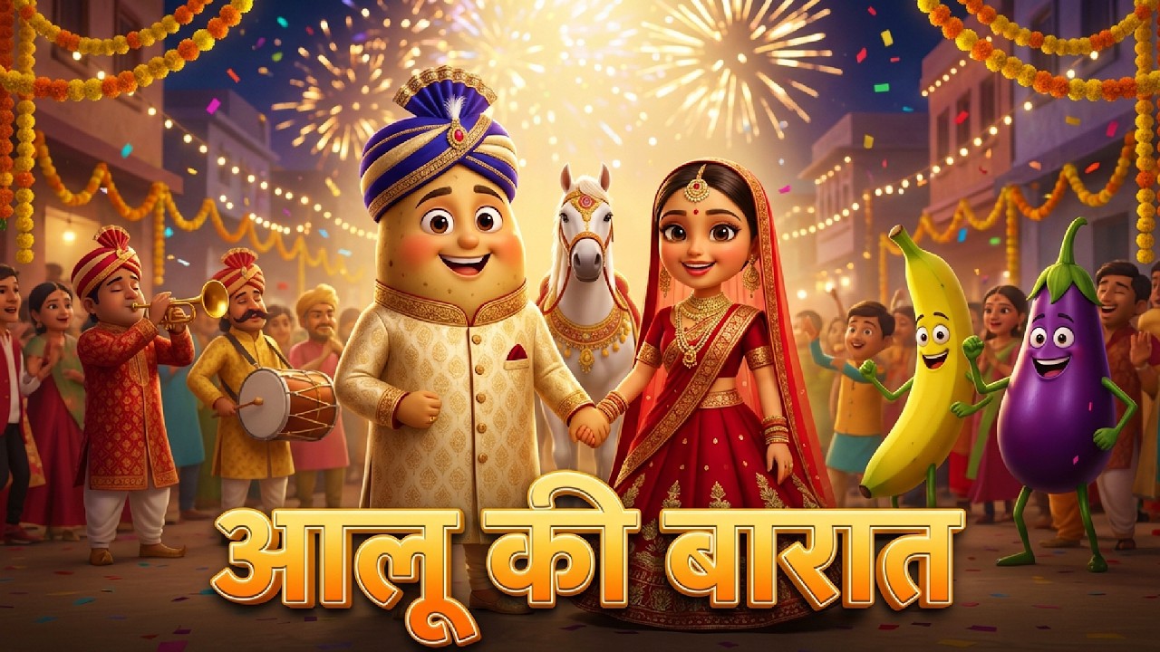 Aalu Ki Barat | Kids Hindi | Hindi Cartoon Video |आलू की बारात | #hindirhymes