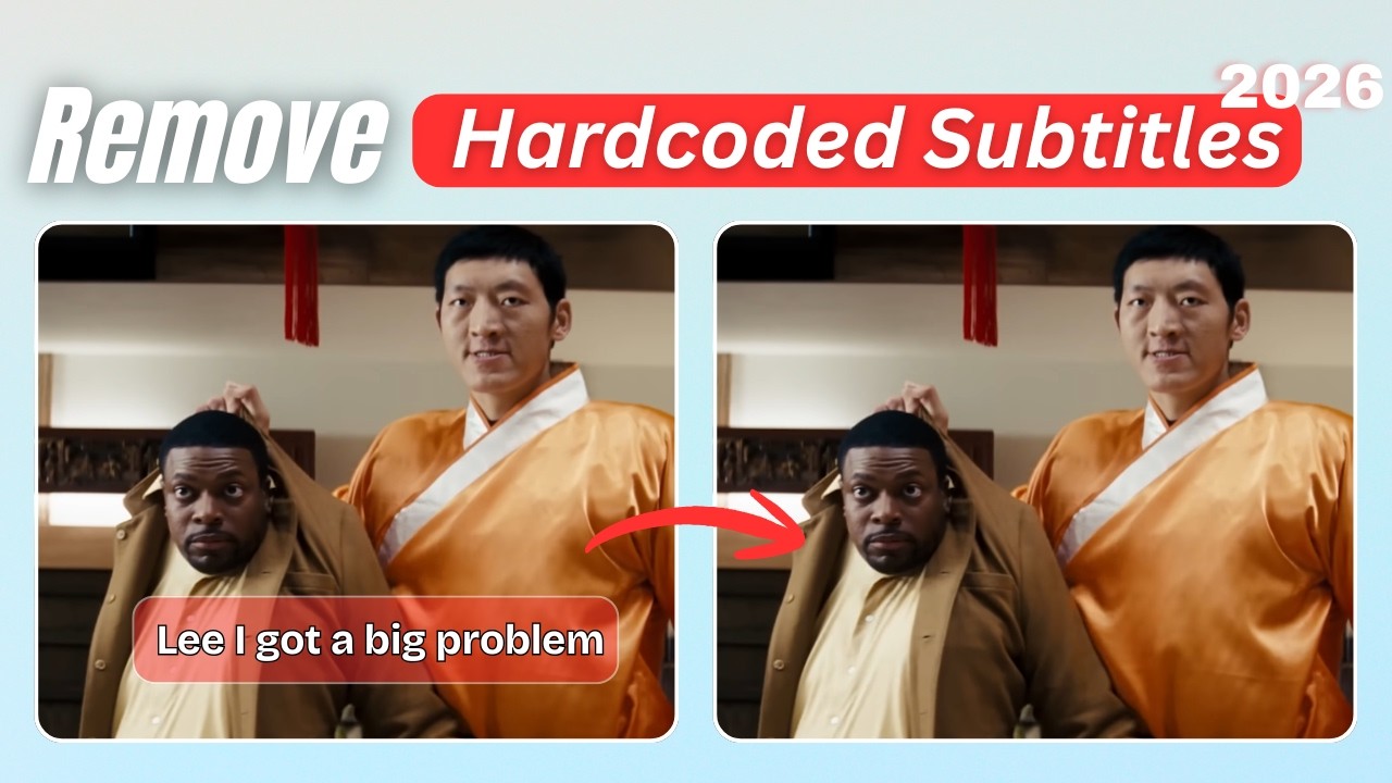 Remove Hardcoded Subtitles in Seconds | No Editing Skills Needed