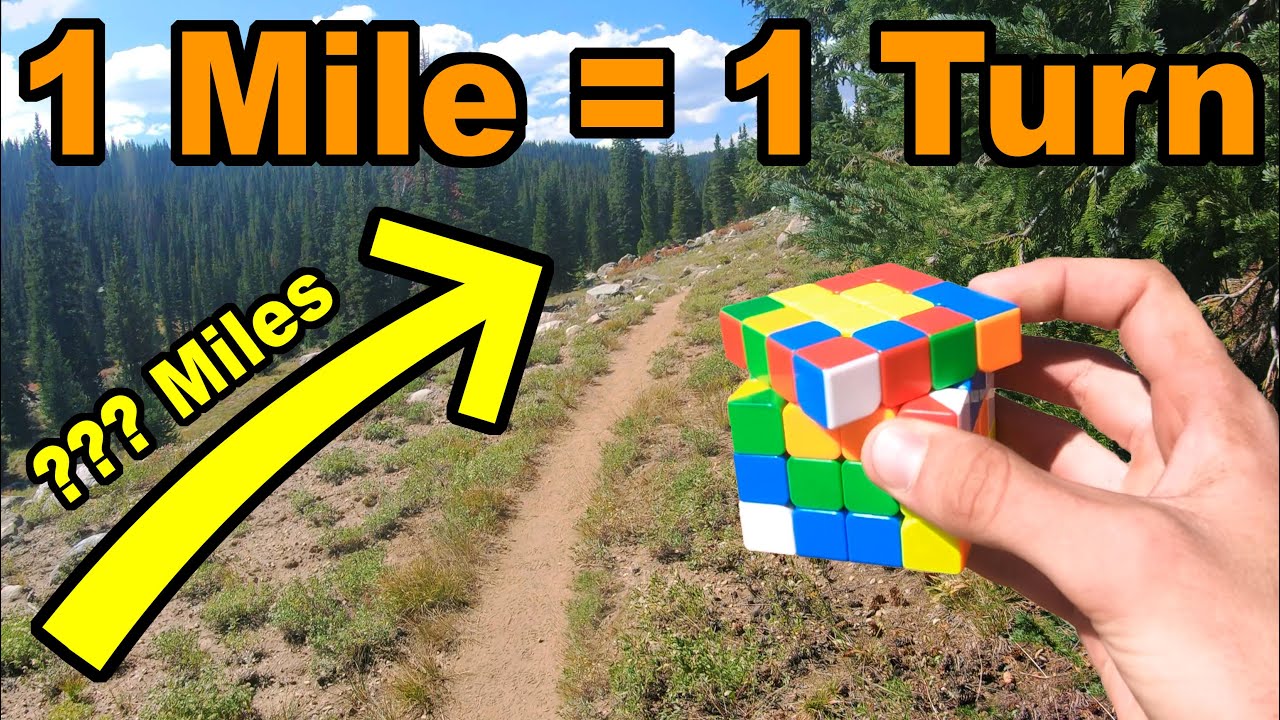 Solving a 4x4, 1 MILE at a time... (on foot)