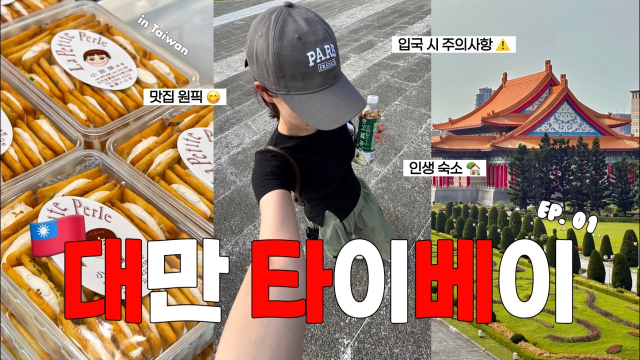 vlog. 할말많은 타이베이 브이로그 Ep.01 🇹🇼 입국심사 꿀팁부터 찐맛집 추천까지.. 낱낱이 알려드림 | 3박4일 대만여행 🌳