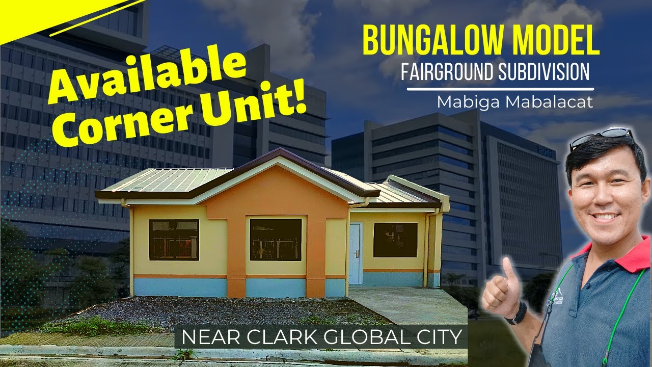 BUNGALOW HOUSE Single Attached Near Clark Global Pampanga by Fairground Subdivision Pre Selling.