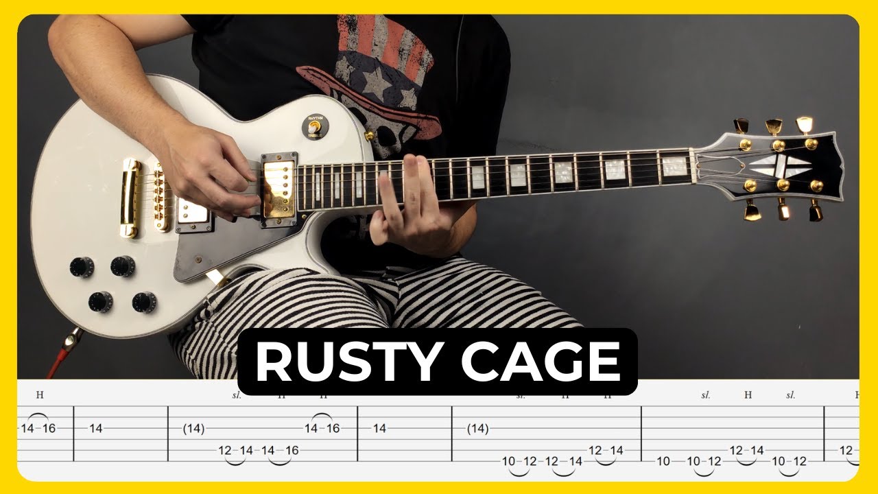 Rusty Cage - Soundgarden | Tabs | Guitar Lesson | Cover | Tutorial | All Guitar Parts