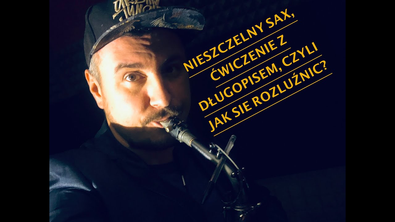 Nieszczelny sax, ćwiczenie z długopisem, ołowkiem, jak sie rozluźnić. Lekcja gry na saksofonie