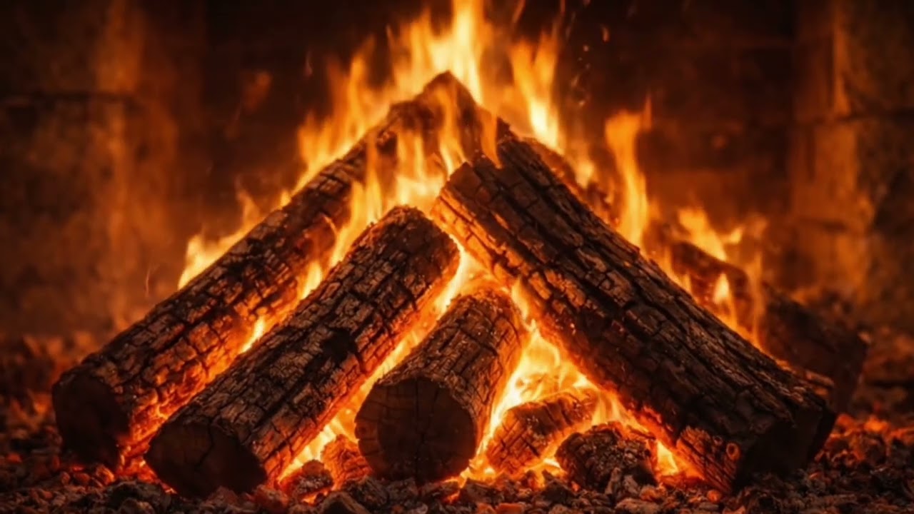 Şömine Ateşi | Rahatlatıcı Ateş Sesi & Huzurlu Ambiyans 🔥