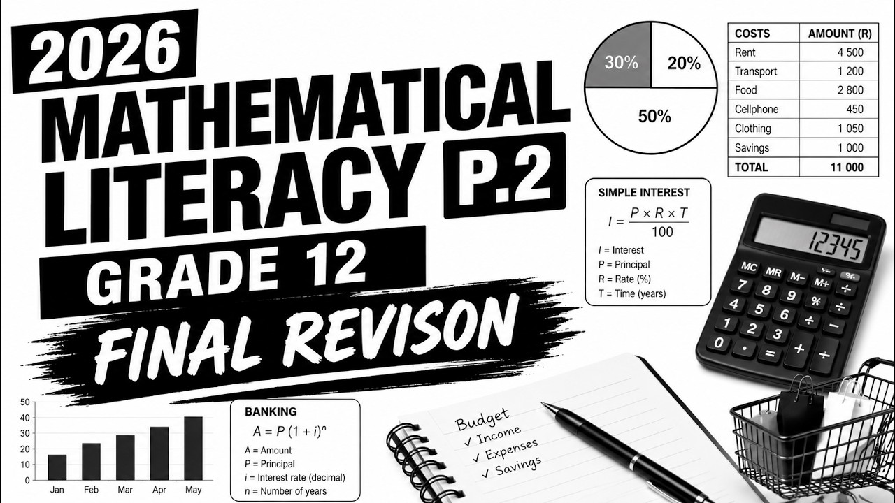 2026 MATHEMATICAL LITERACY P.2 GRADE 12 FINAL REVISION (THUNDEREDUC) GRADE 12 MATHEMATICAL LITERACY