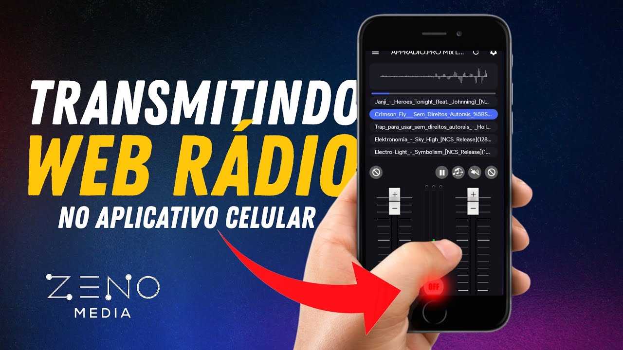 Transmitir Web Rádio Usando o aplicativo no Celular Configuração Simples.