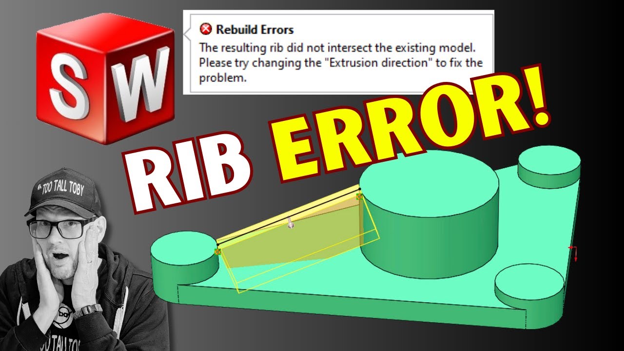 FIX RIB ERRORS in solidworks