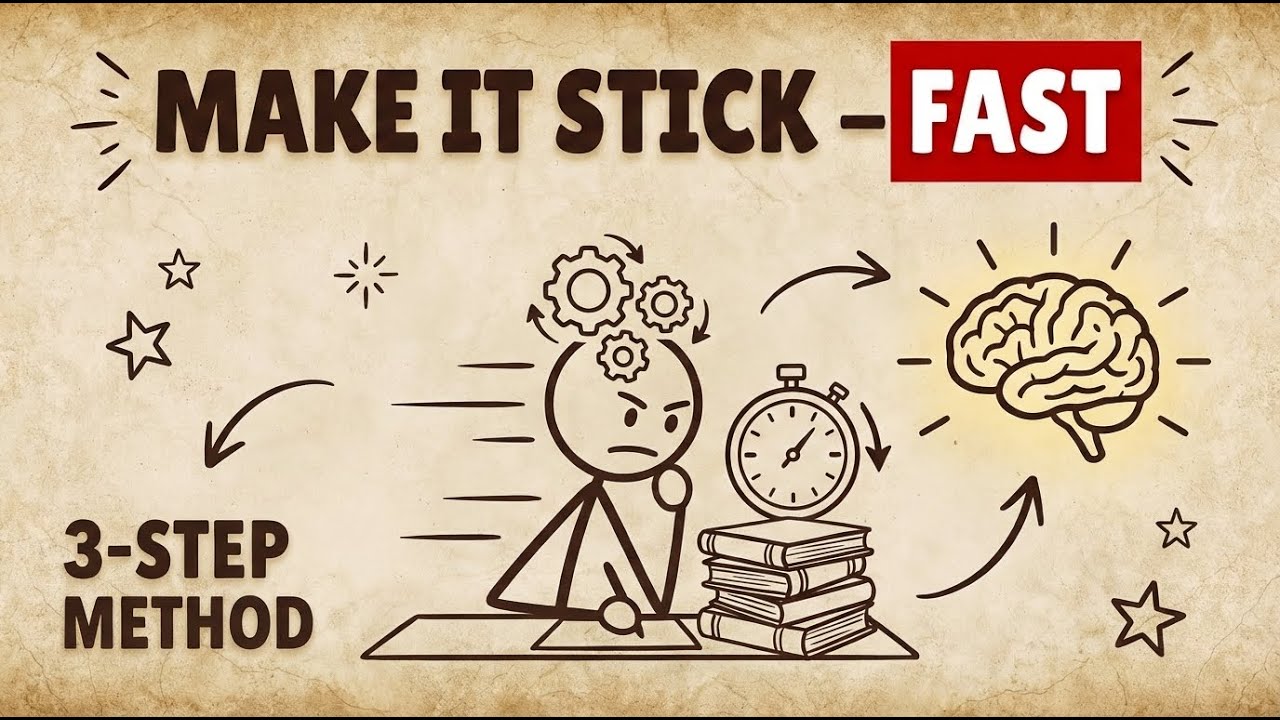 How to STUDY so FAST with 3-STEP method (Science backed)