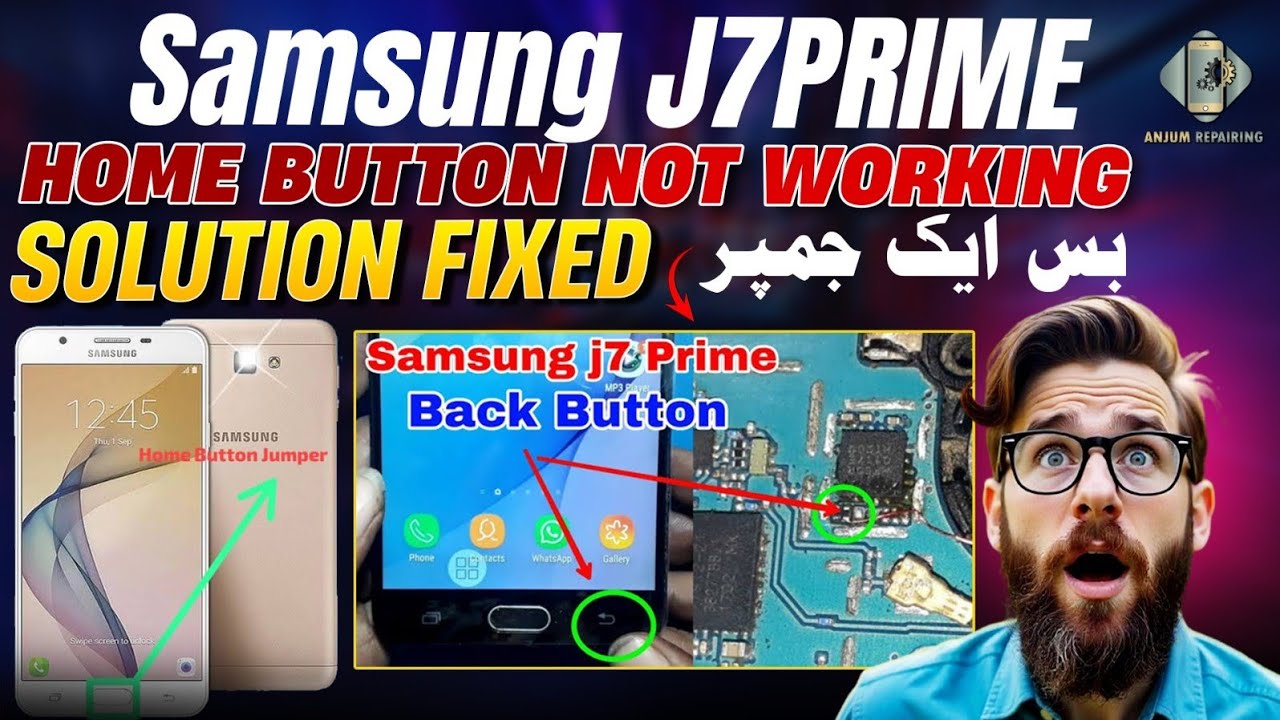 Samsung J7 prime Back key & Home button Jumper| J7 prime Back & Home keys Not working solution Fixed