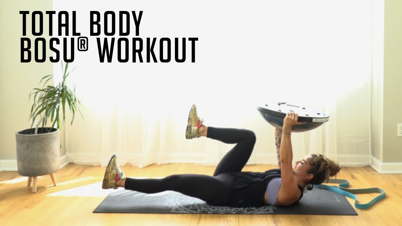 20 Minute Total Body BOSU® Workout | Candace puts the BOSU® Sport Balance Trainer to Work!