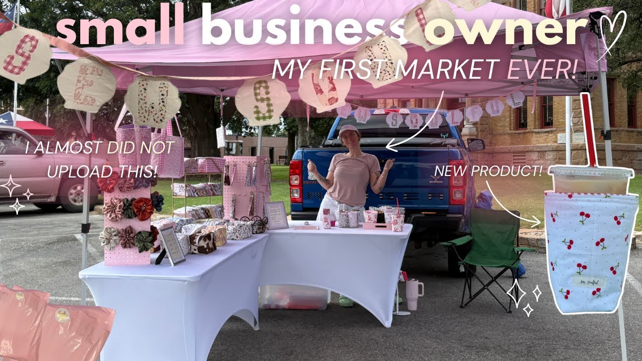 my FIRST market EVER⭐️🛍️ i can't believe what happened...
