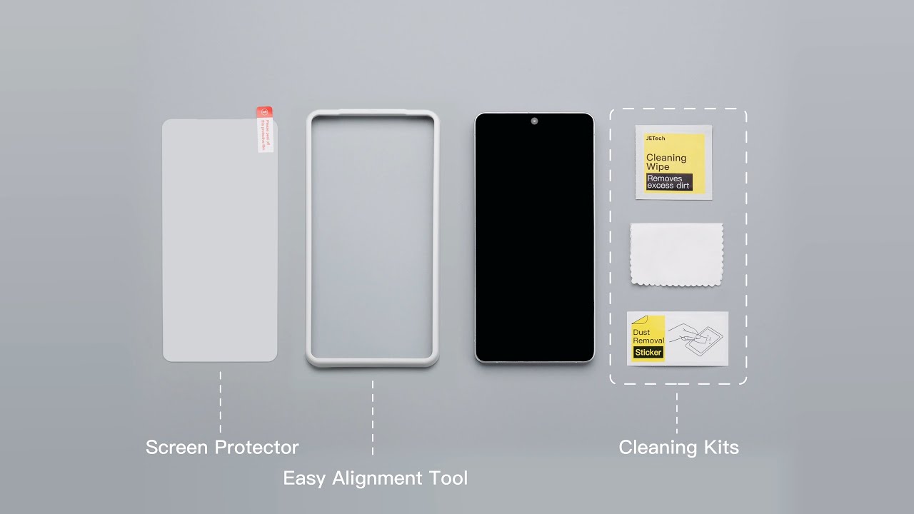 Installation Guideline - JETech Tempered Glass Film with Easy Installation Tool