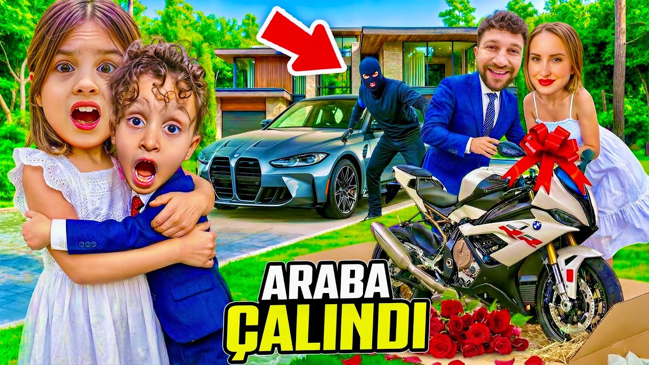 KUZEY ELİF BABAMIN ARABASI ÇALINDI !! BABAMDAN ANNEME !! DEV SÜRPRİZ !! 