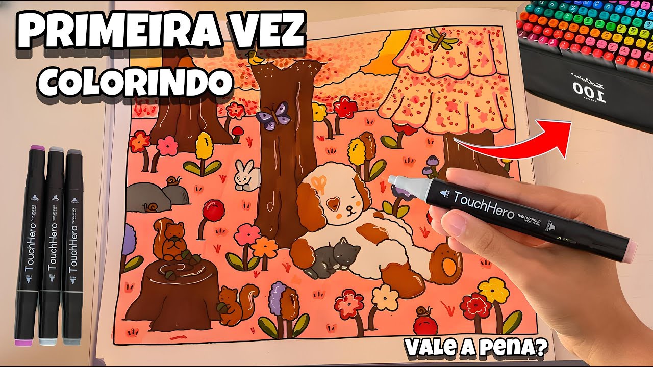 😱🖍️ PRIMEIRA VEZ COLORINDO BOBBIE GOODS COM CANETAS TOUCH! 🎨 | FAMÍLIA TOGETHER