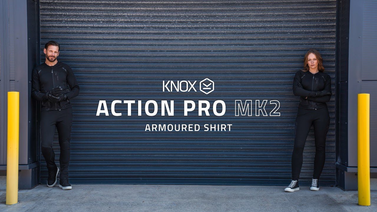 Our lightest, most flexible and breathable Motorcycle armoured shirt! KNOX Action Pro Shirt MK2