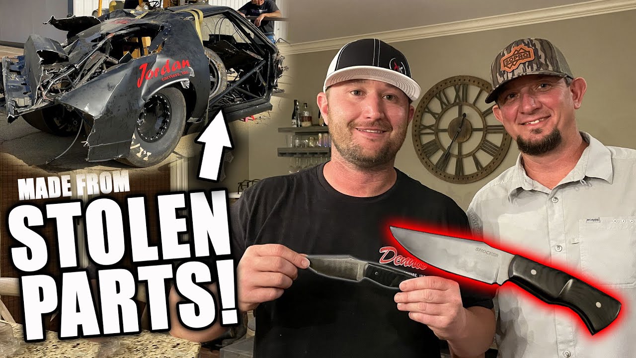 A STOLEN piece of Shocker Turned in to an Amazing Hunting Blade by my buddy Craig as a Surprise gift