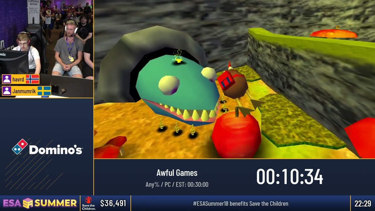 The #ESASummer18 Awful Games Relay - presented by havrd and Janmumrik