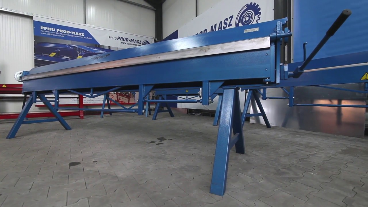 Abkantbank Biegemaschine Abkantmaschine 3,5m/0.8mm Prod-Masz Plieuse, sheet metal folder