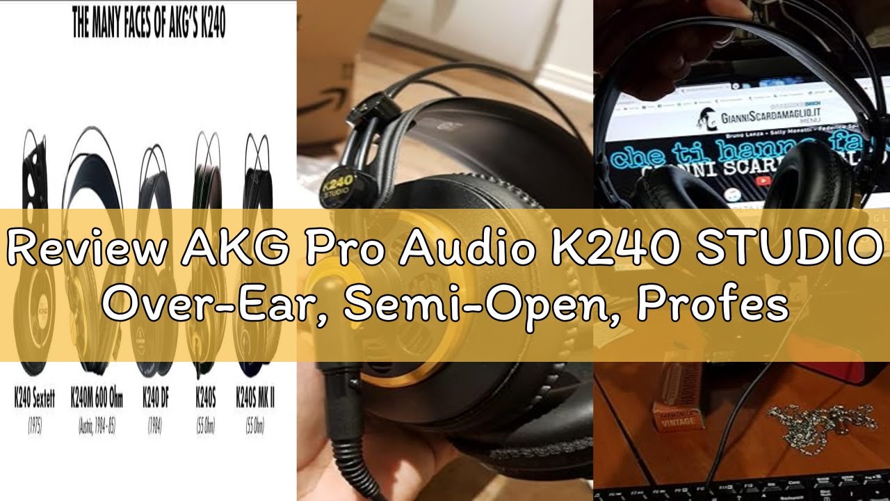 Review AKG Pro Audio K240 STUDIO Over-Ear, Semi-Open, Professional Studio Headphones
