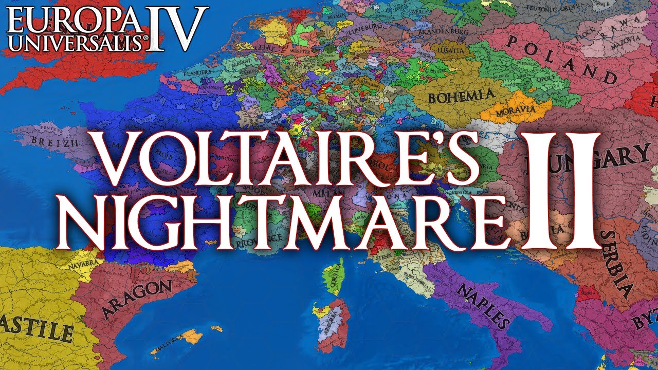 EU4 but with Voltaire's Nightmare 2 - AI Timelapse