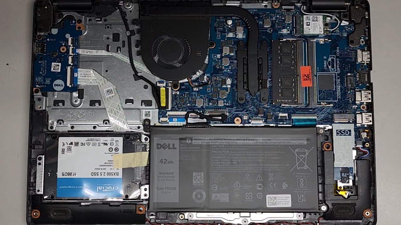 Dell Inspiron 3501 Disassembly RAM SSD Hard Drive Quick Look Inside LCD Screen Replacement Repair