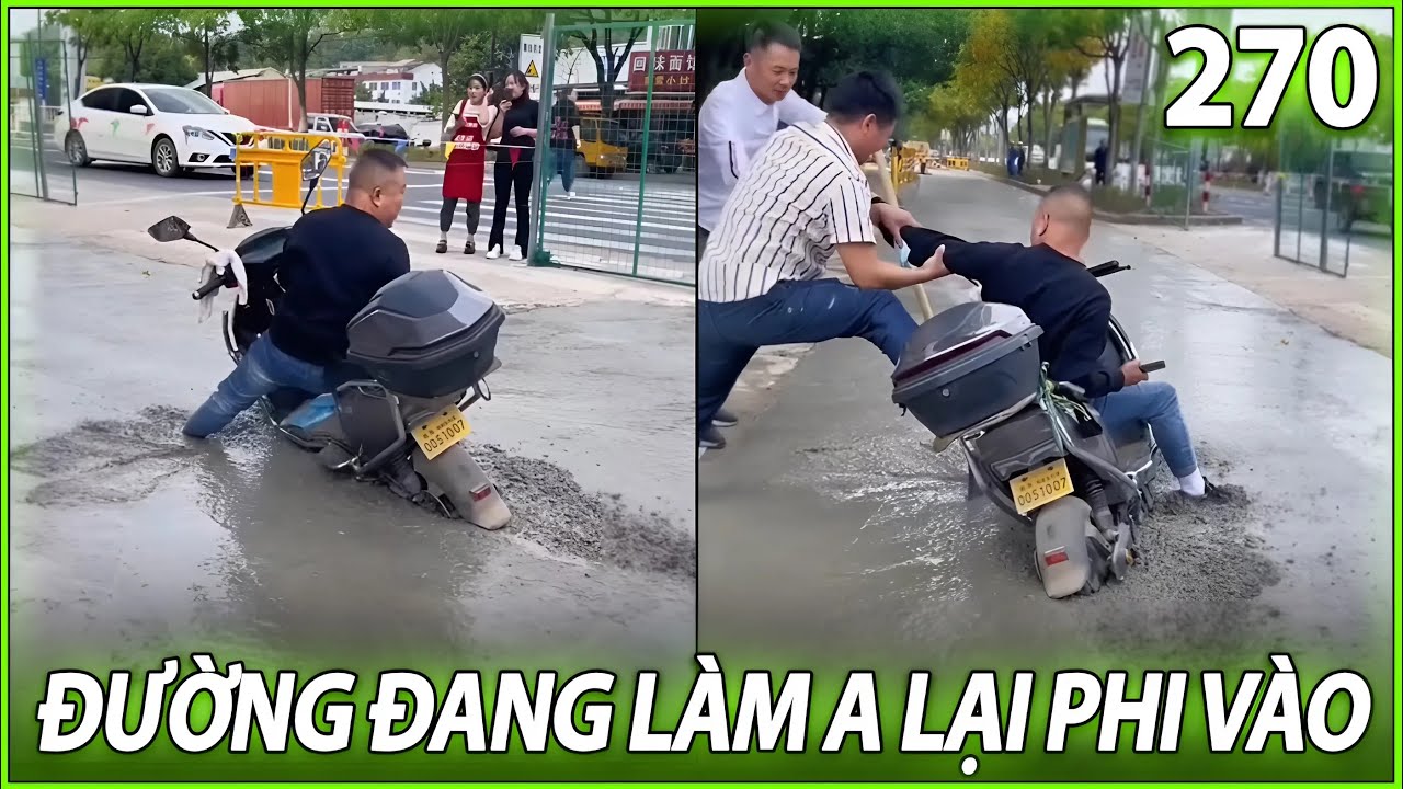 Ừ Thì Xe Phần 270 : Đường đang làm anh lại phi vào | @Ừ Thì Xe