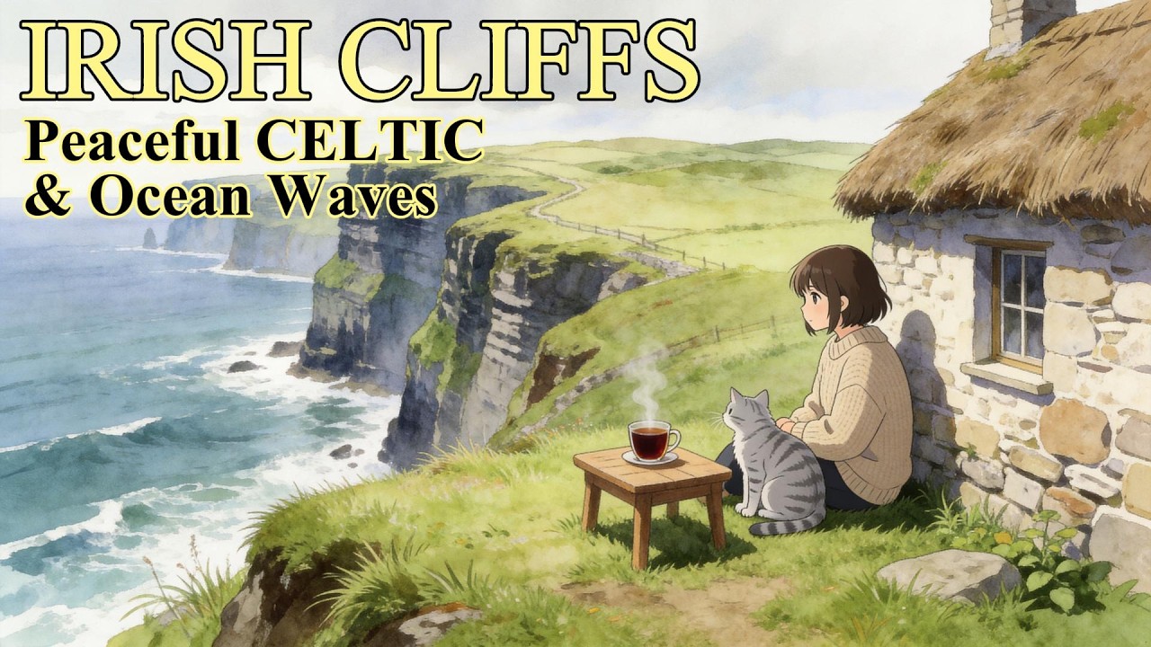 Cozy Celtic Medieval Music | Peaceful Ocean Waves & Ambient Irish Vibes  #CozyLofi #StudyMusic