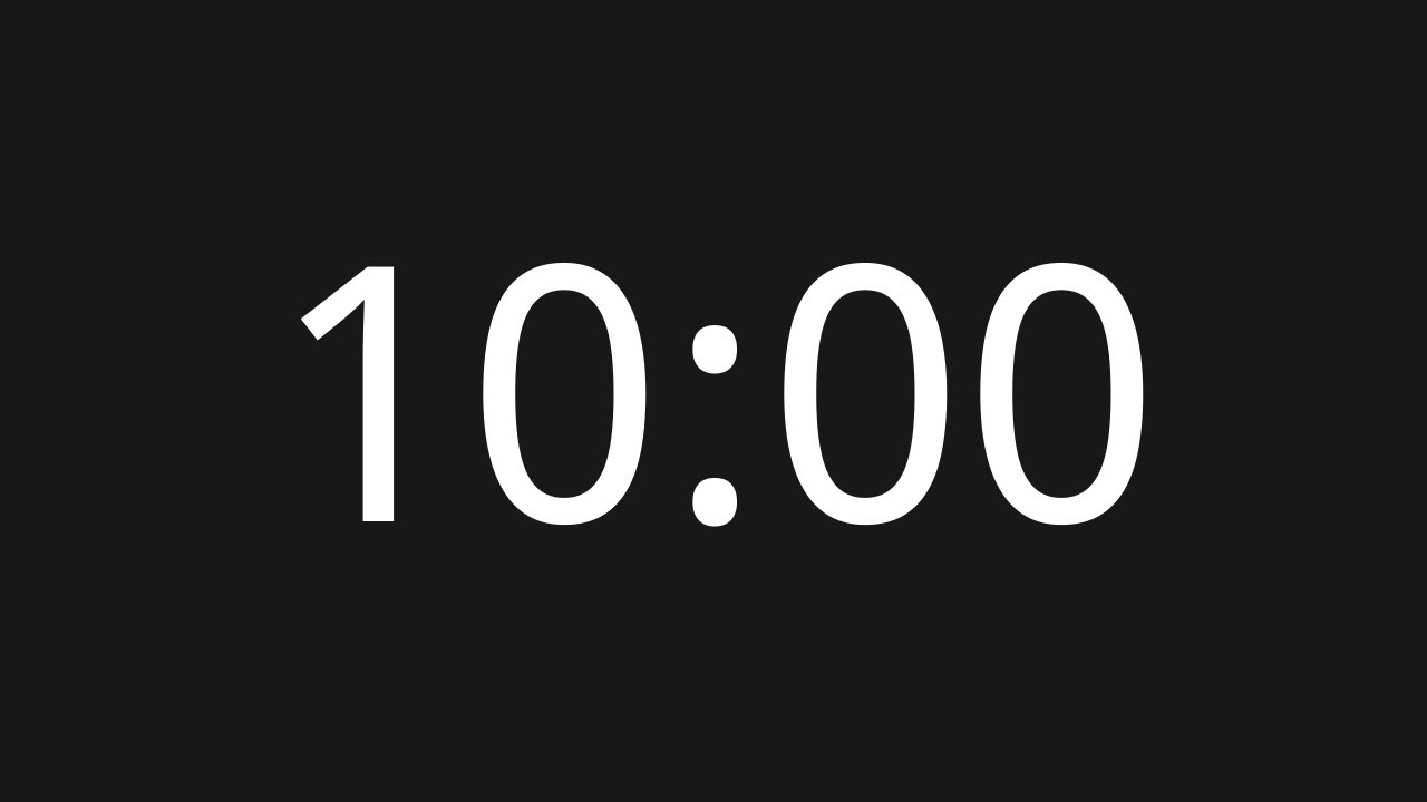 10 Minute Countup [No Copyright Timer]