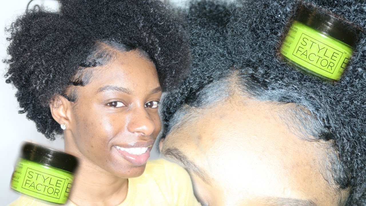 Style Factor Edge Booster on Thick Natural Hair | Best Edge Control EVER!!