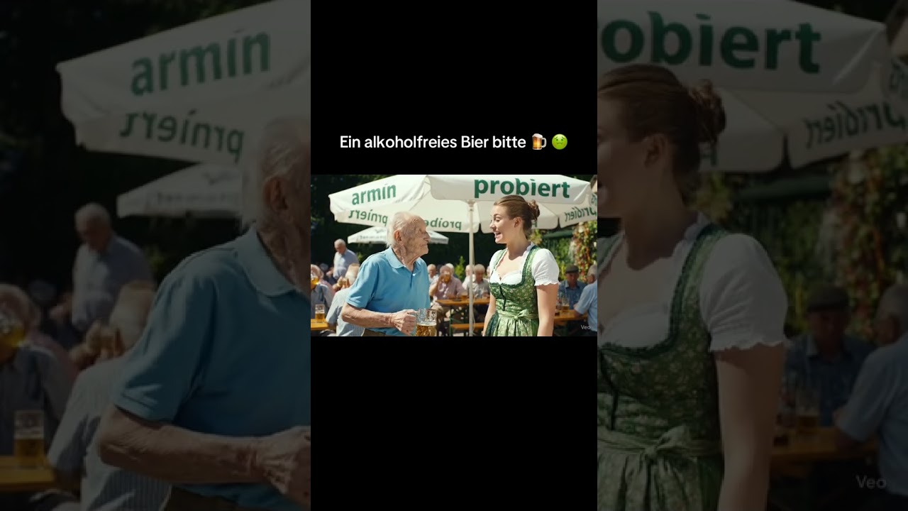 Ein alkoholfreies Bier bitte 🍺 🤢 #bier #viral #meme #deutsch #ki