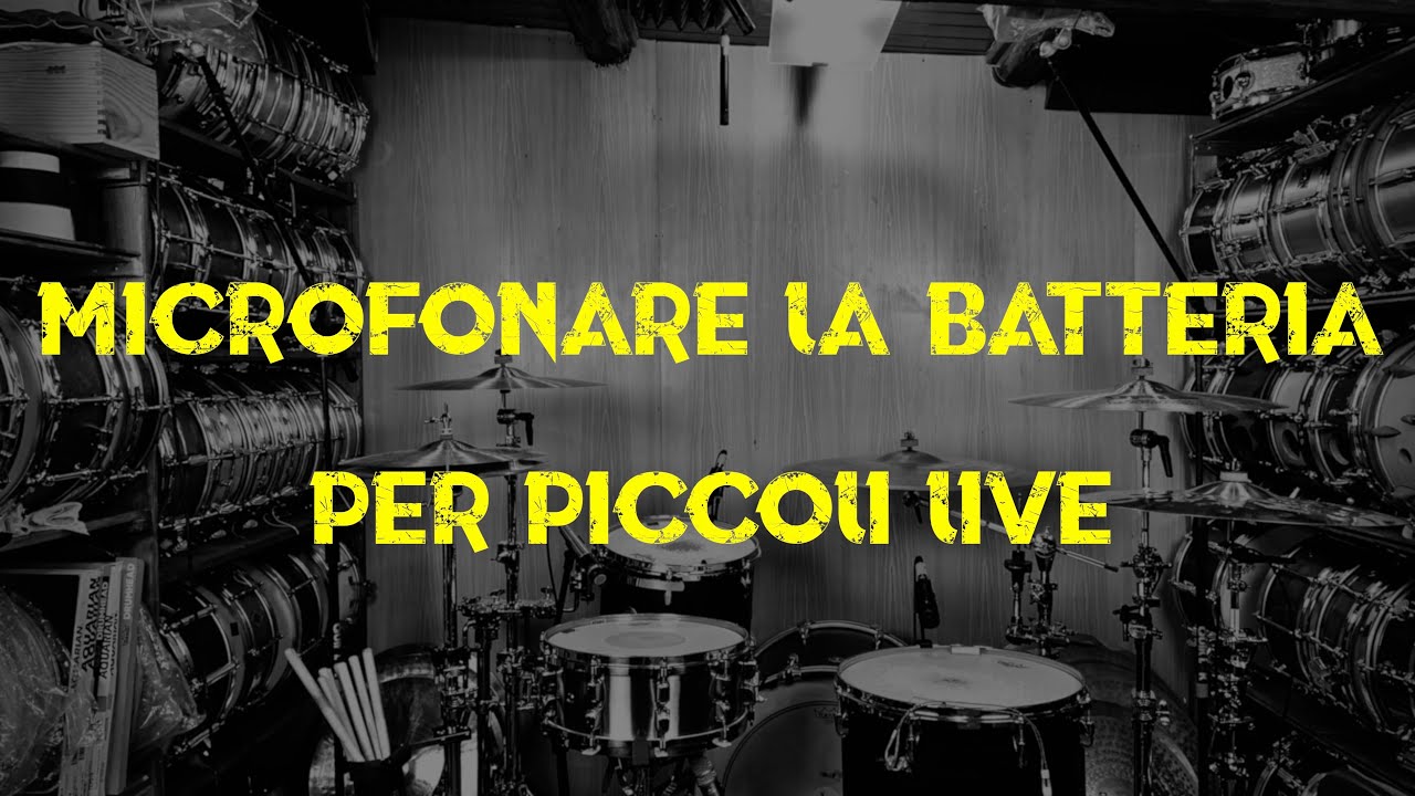 BATTERIA LIVE CON 2 MICROFONI IN MANIERA EFFICACE