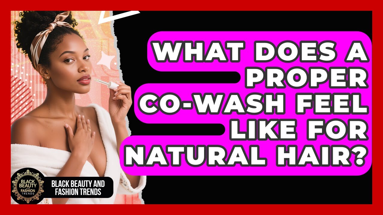 What Does A Proper Co-wash Feel Like For Natural Hair? - Black Beauty and Fashion Trends
