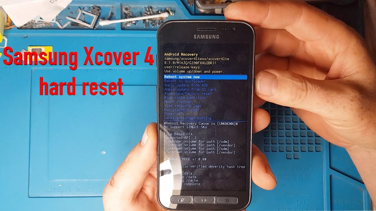 Samsung Xcover 4 hard reset