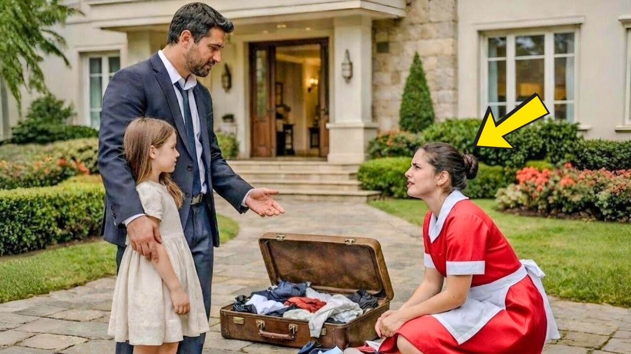 عاد رجل الأعمال إلى منزله برفقة ابنته... ليجد عاملة النظافة في الخارج وكل شيء ملقى على الأرض