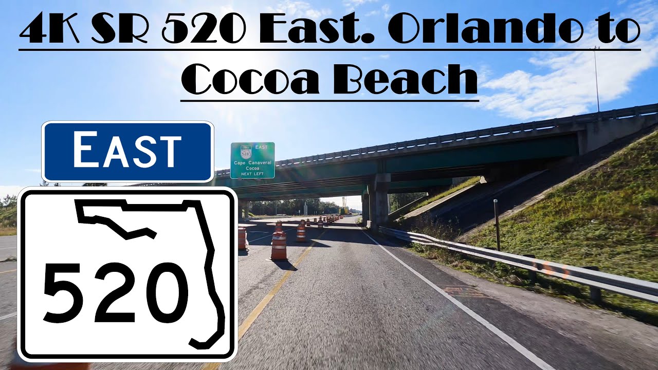 4K SR 520 East. Orlando to Cocoa Beach