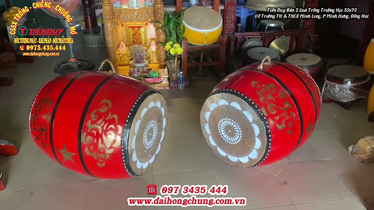 CƠ SỞ CHIÊNG TRỐNG TIẾN DUY BÁN 2 TRỐNG TRƯỜNG VỀ TRƯỜNG TH VÀ THCS MINH LONG Ở BÌNH PHƯỚC ĐỒNG NAI