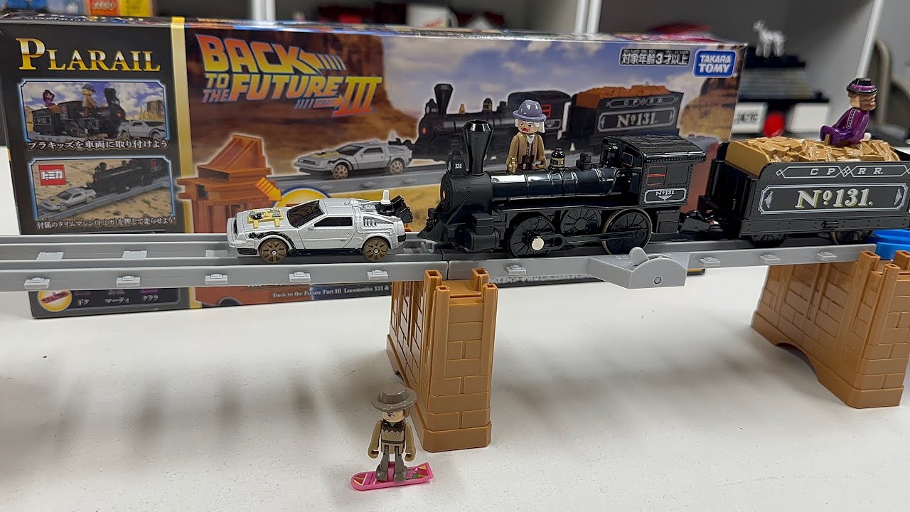 Назад в будущее III Поезд № 131 DeLorean Time Machine Set New Plarail 2025