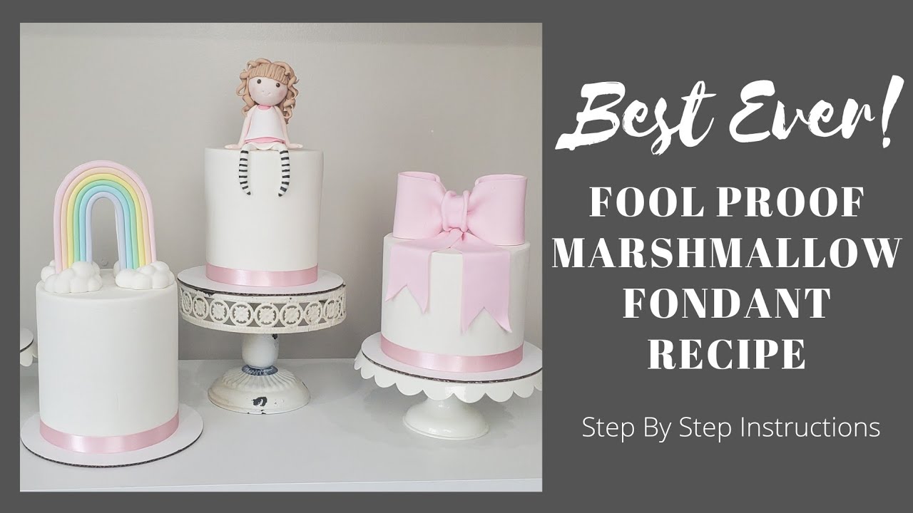 The BEST Marshmallow Fondant (LMF) | Cake Decorating Tutorial