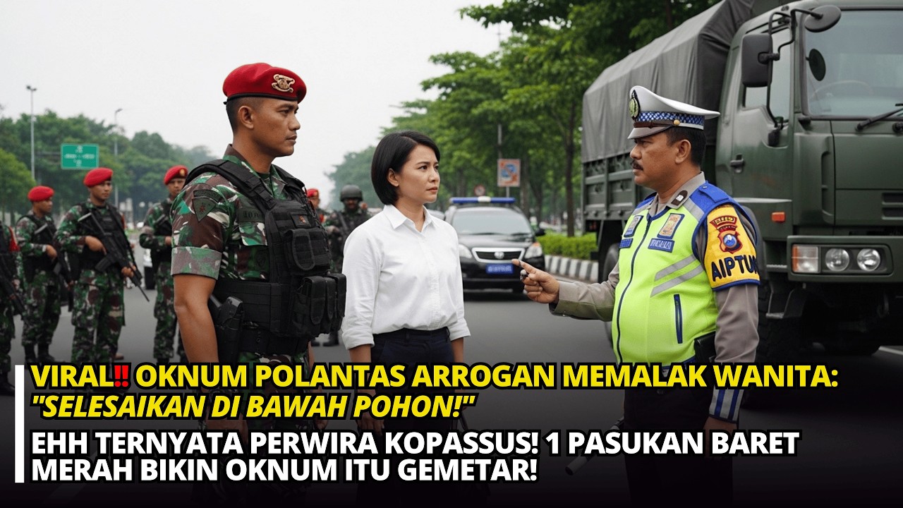 OKNUM POLANTAS KOLOT KENA MENTAL! NIAT PERAS WANITA MUDA, MALAH DIKEPUNG SATU TRUK KOPASSUS!