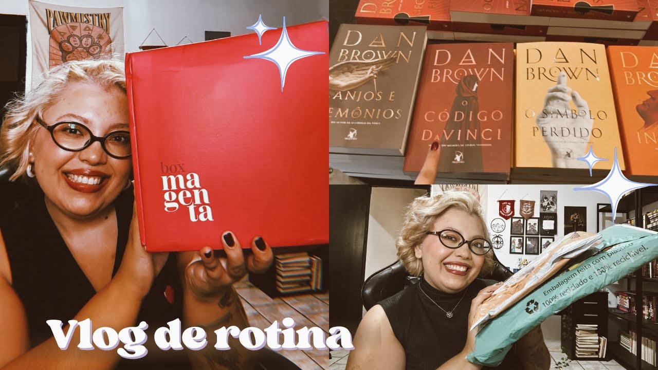 Vlog #249 | Unboxing Box Magenta + Companhia das Letras e ida na Livraria & Minha Nova Rotina