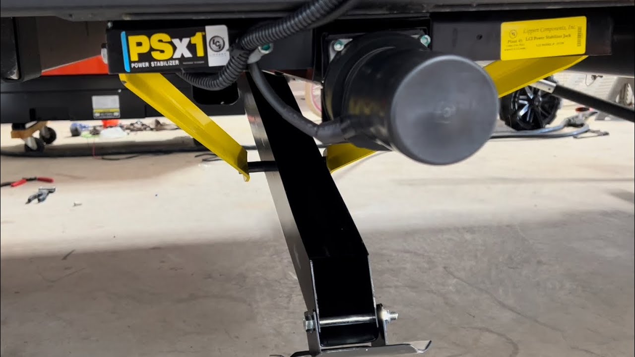 RV PSX1 Lippert Stabilizer Jack Install