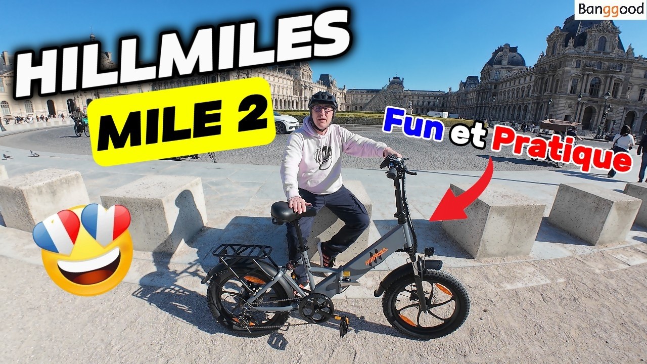 HillMiles Mile 2: Le vélo de ville Fun et Pratique #ebike #paris