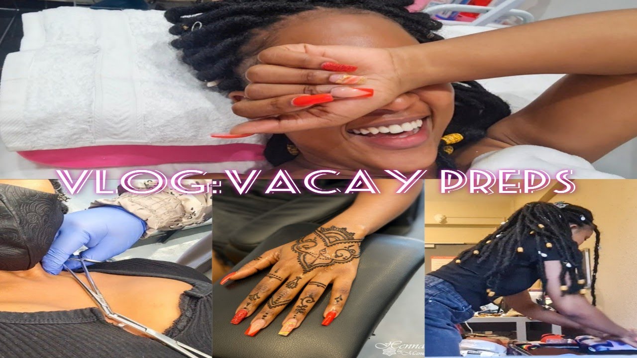 Vacay Preps: Waxing, Henna Tattoo, Sternum ring change & Packing