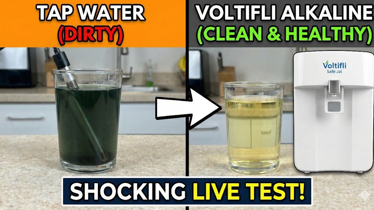⚠️ SHOCKING Live Water Test! Tap Water vs. Voltifli Alkaline Water Purifier 💧