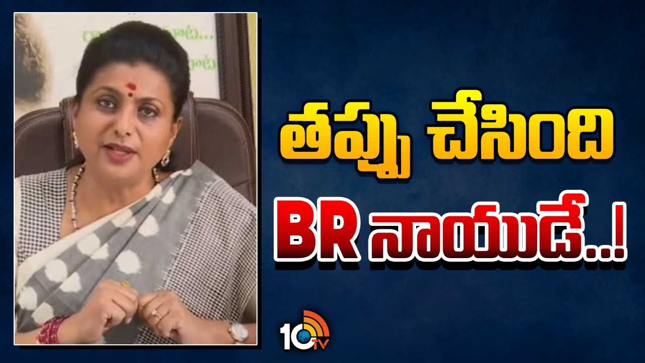 బుద్ధి, జ్ఞానం లేదా వైసీపీ వాళ్లకు...నోరు జారిన రోజా | RK Roja Tongue Slip in press meet | 10TV News
